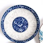 Blue Floral Decorative Plate