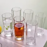 Octagonal Tall Drinking Glass