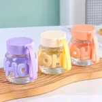 Happy Letter Glass Bottle