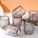 Smoky Pebble Glass Tumbler