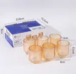Golden Pebble Glass Tumbler - Image 3