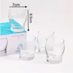 Curved Clear Glass Tumbler