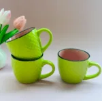 Lime Diamond Ceramic Mug - Image 2