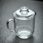 Classic Glass Tea Mug with Lid