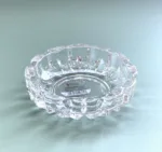 12cm Heavy Clear Glass Ashtray