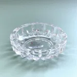12cm Heavy Clear Glass Ashtray