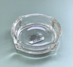 10cm Classic Clear Glass Ashtray