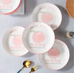 Honey Peach 6.25-Inch Ceramic Plate - Image 2
