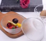 Crystal Dot Glass Serving Bowl