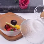 Crystal Dot Glass Serving Bowl