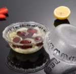 7-Inch Textured Clear Glass Serving Bowl - Image 3