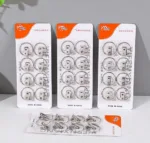 8-Piece Metal Curtain Clips with Rings