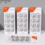 8-Piece Metal Curtain Clips with Rings