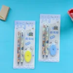 3-Piece Pencil & Eraser Set